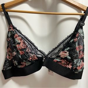 La Vie En Rose XXL Floral Bralette NWT